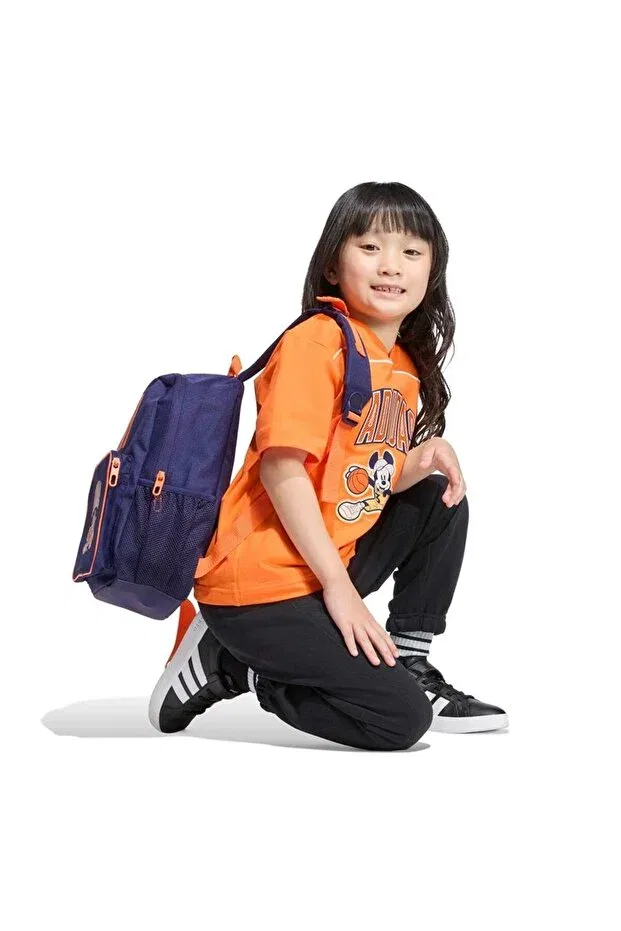 Детская футболка для девочек хлопковая Adidas, Orange — фото 4