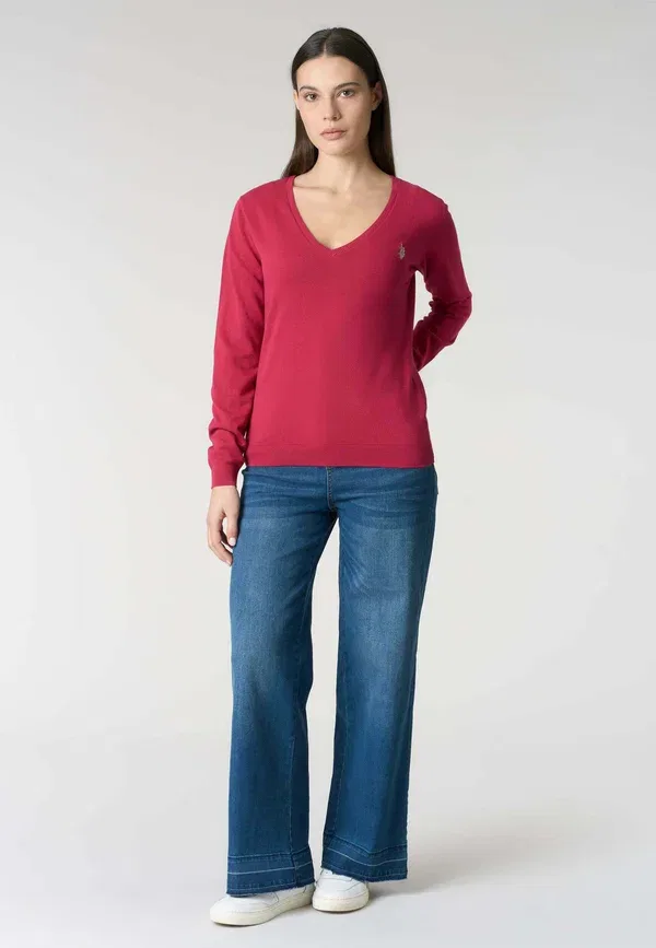 Худи с вышивкой Sweatshirt U.S. Polo Assn., розовый — фото 2