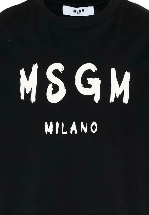 Футболка с принтом Unisex print t-shirt, Msgm, черный — фото 3