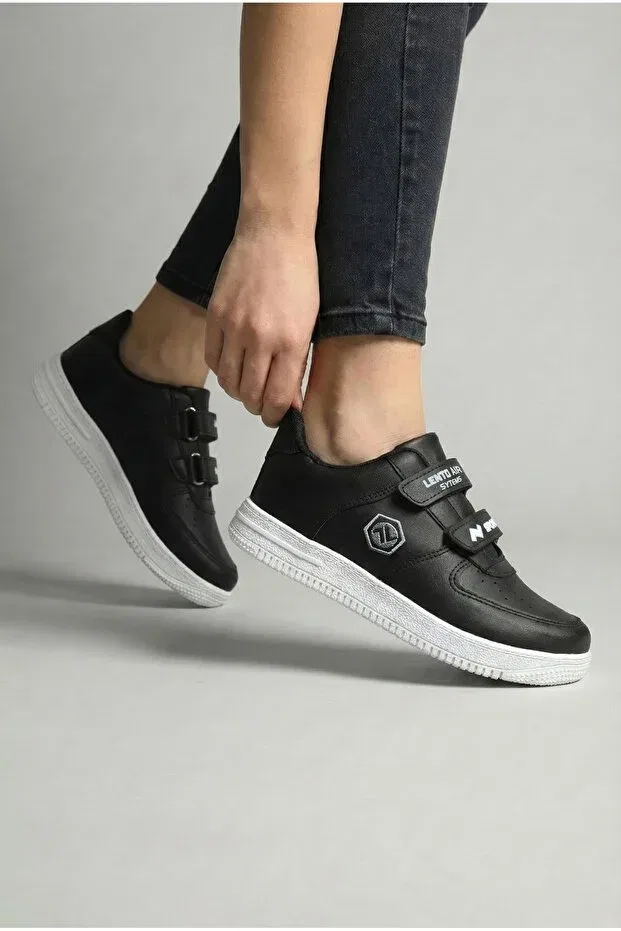 Детские кроссовки с резиновой подошвой Lento, Black