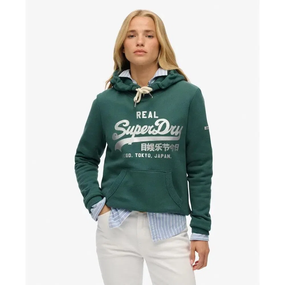 Женское худи Superdry, Цвет Grun — фото 2
