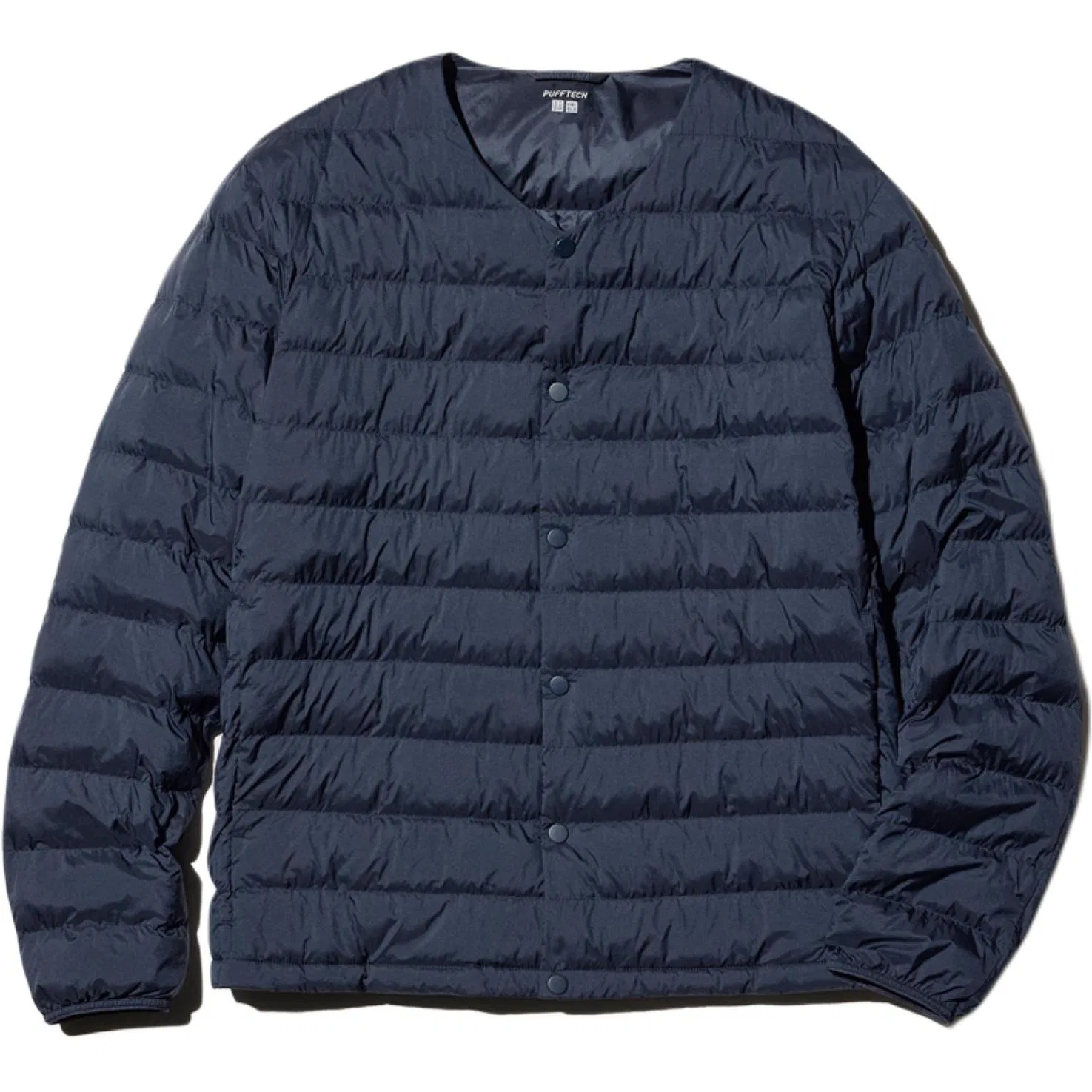 Мужской пуховик-куртка Navy Blue с воротником-стойкой UNIQLO