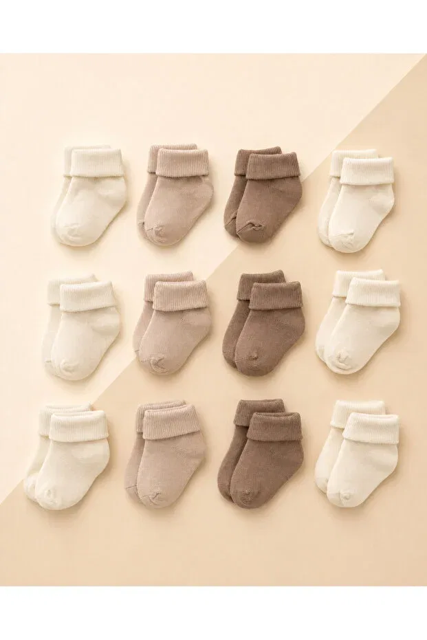 Детский комплект носков для новорожденных из бамбука Karamila, Beige