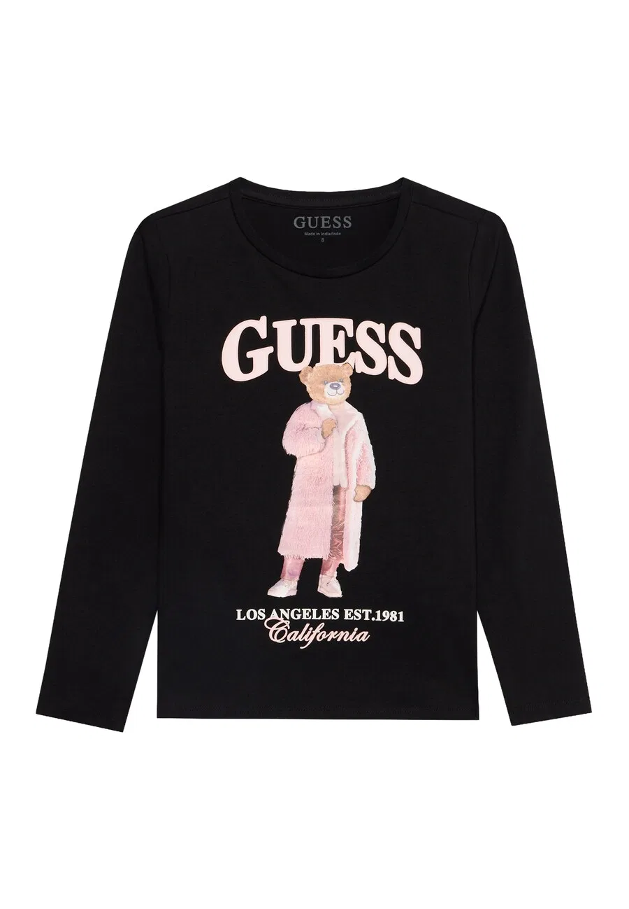 Топ GUESS черного цвета