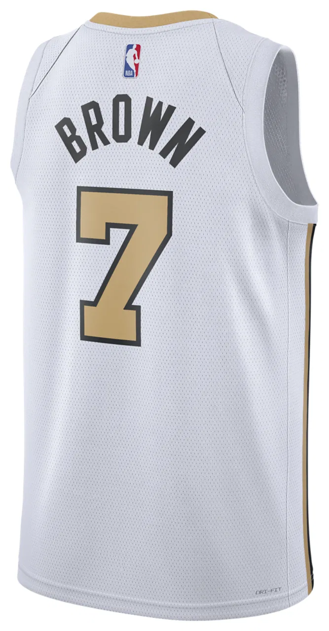 Баскетбольная джерси для мужчин City Edition Celtics Dri-FIT Swingman Nike, цвет White/Multi — фото 2