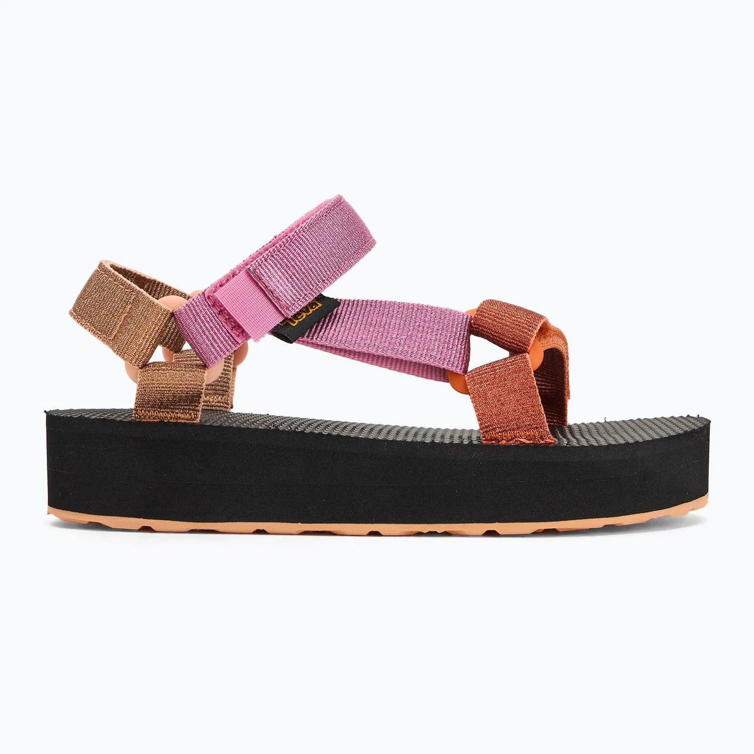 Детские сандалии с металлическим эффектом Midform Universal Metallic Teva, Pink Metallic Multi — фото 2