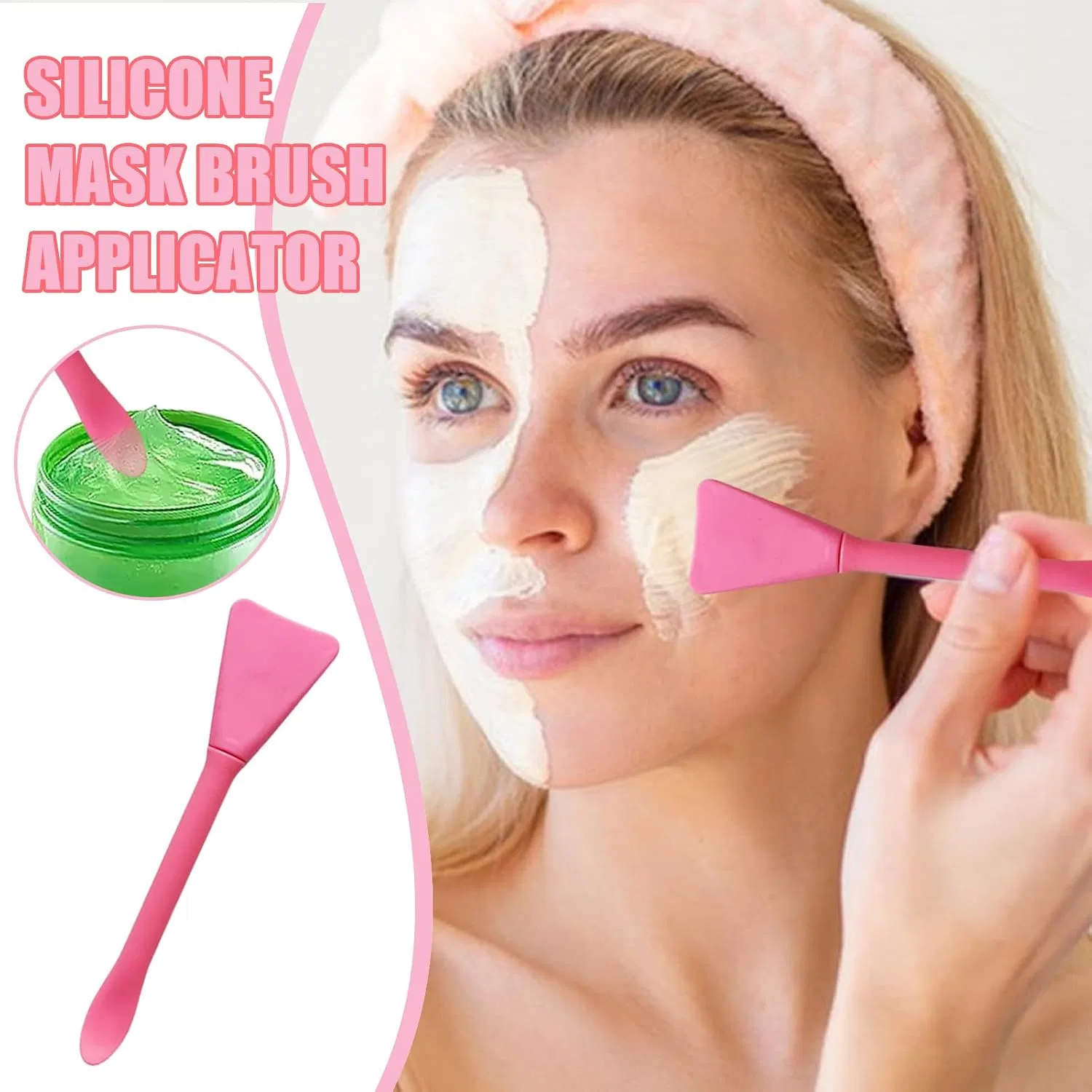 Силиконовая кисть для лица, LearnLyrics, Dark Pink — фото 2