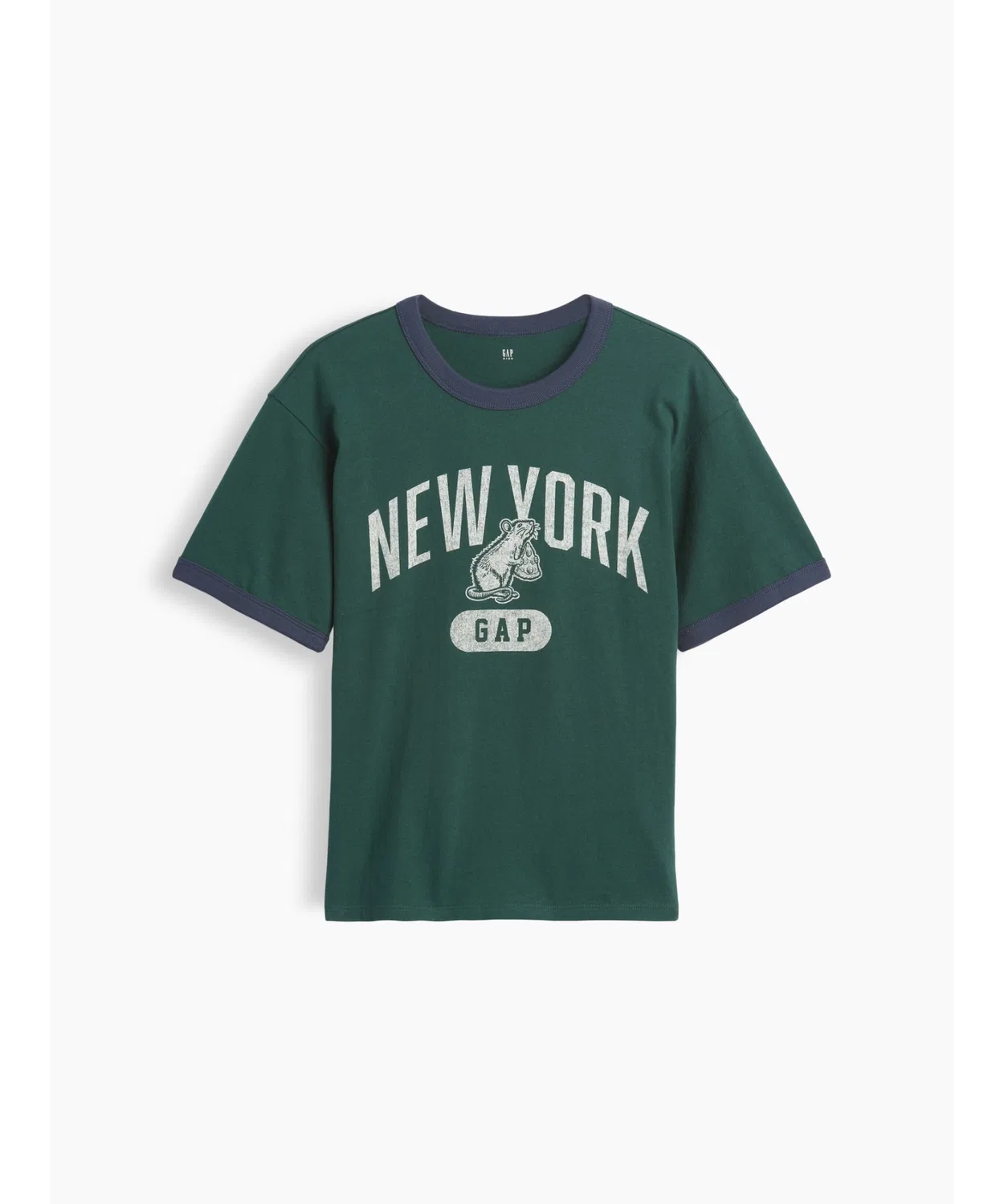 Детская футболка с принтом New York, модель New York Graphic GAP, Green