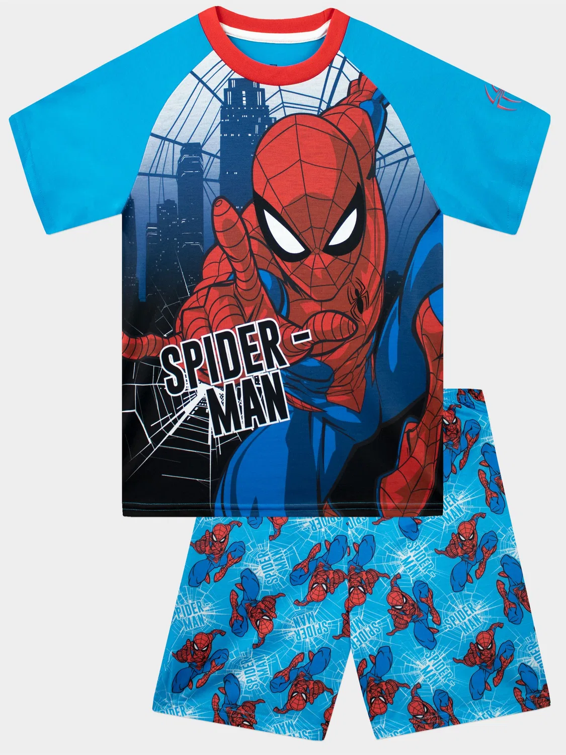 Пижама короткая Spiderman Character, синяя