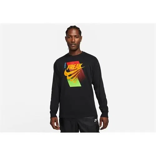 Мужская футболка с длинным рукавом Nike, Цвет: Schwarz
