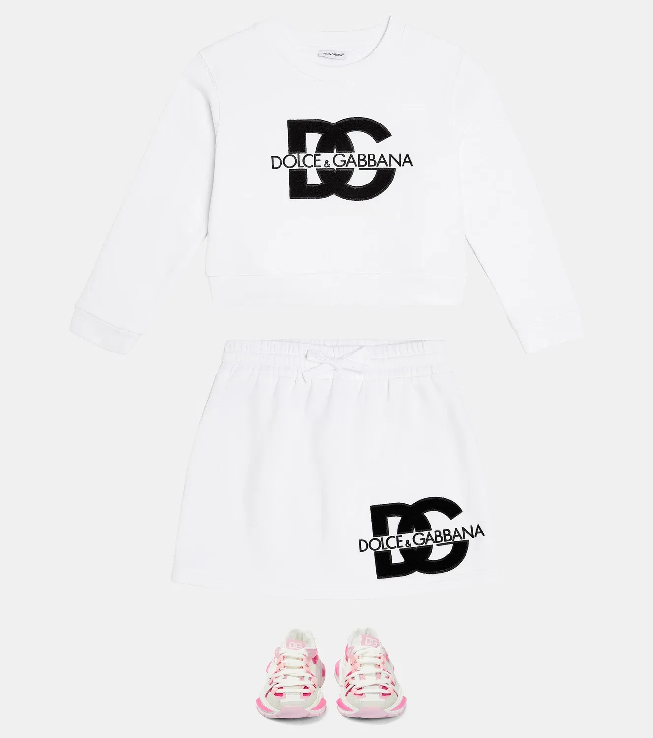 Хлопковая толстовка с вышивкой Dolce&Gabbana Kids, белый — фото 2
