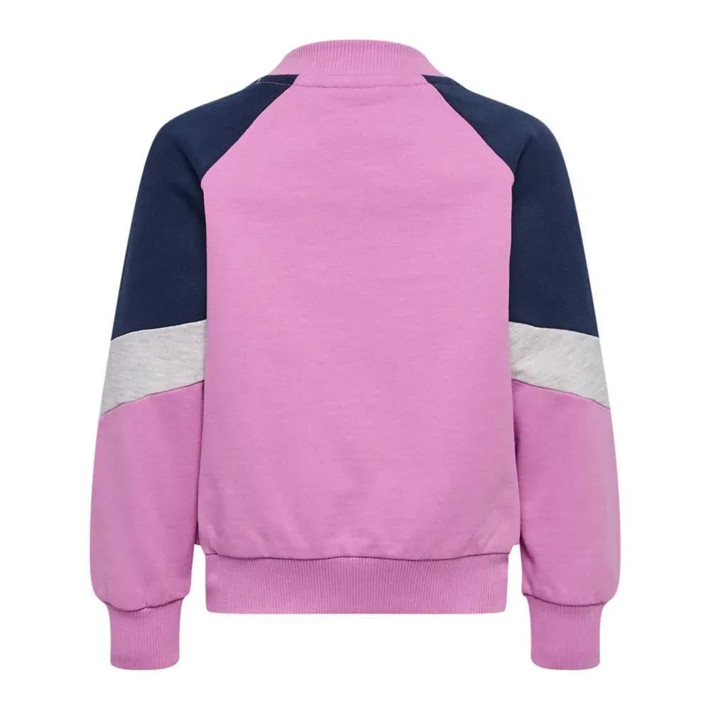 Худи на молнии Hummel Mini Loose Block, розовый — фото 2