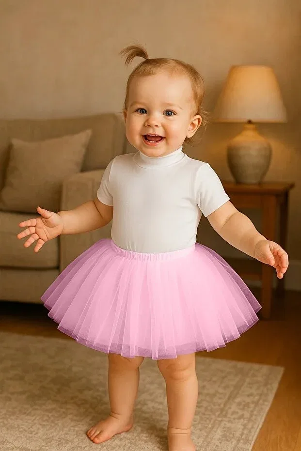 Детская юбка-пачка с принтом Candy Pink Baby Girl Princess Birthday Tutu Skirt Nsmlife, Candy Pink