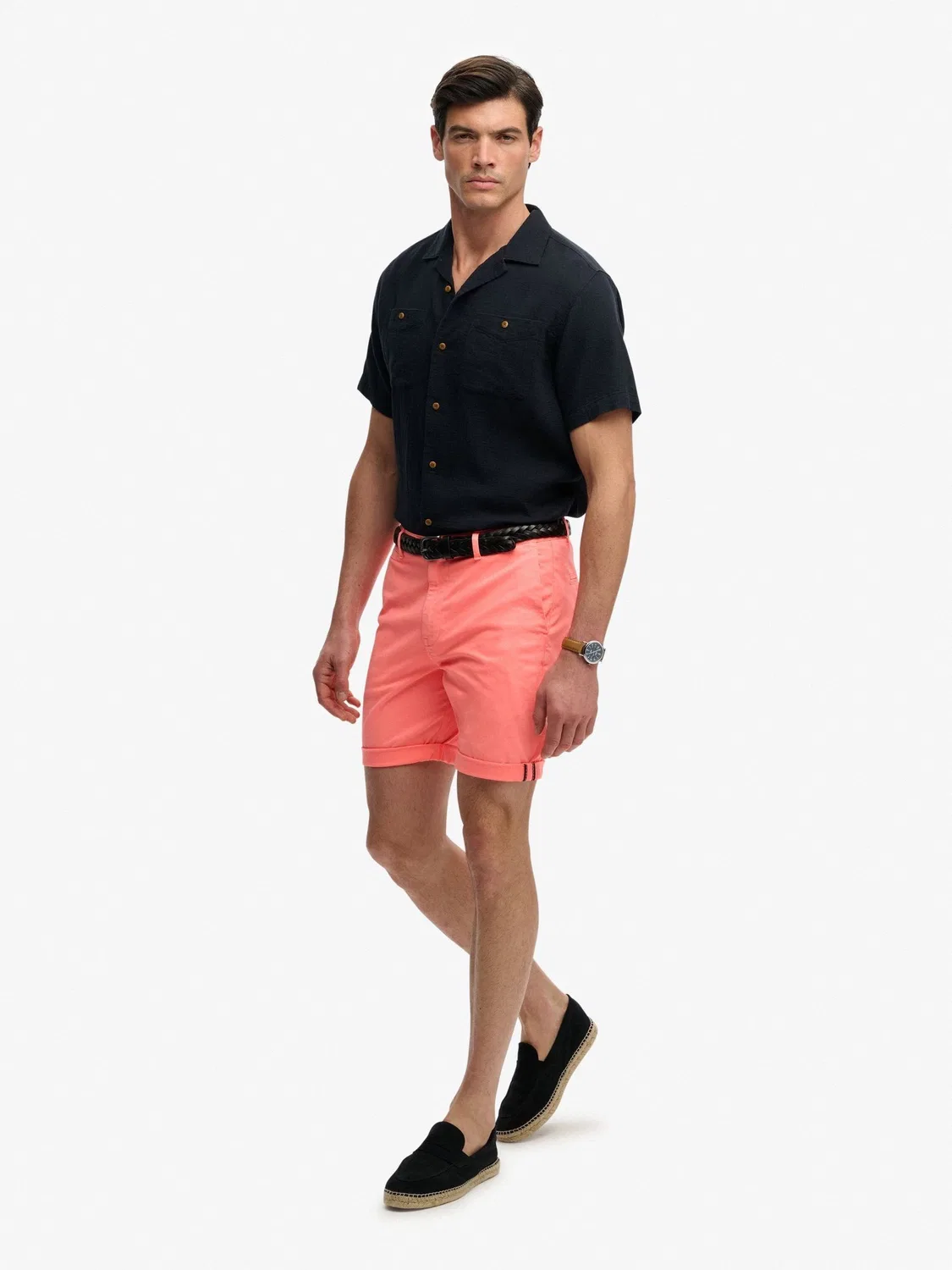 Шорты чинос Regular Fit Superdry, оранжевый — фото 3