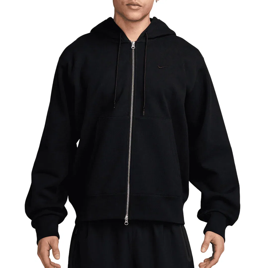 Мужское худи Energy Fleece Full-Zip Hoodie 'Black' Nike, черный — фото 3