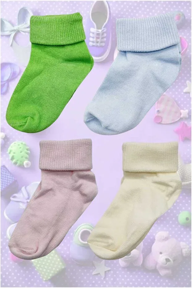 Детские носки органические хлопковые 12 пар Uniquetrenders, Multicolor — фото 2