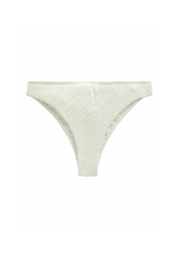 Бикини нижняя часть из полиэстера Brazilian fit Next, cream crinkle, кремовый