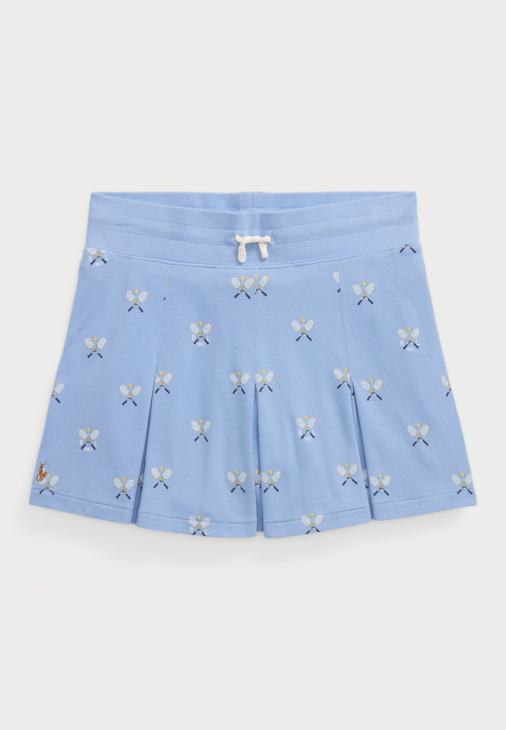 

Мини-юбка TENNIS PRINT STRETCH MESH SKORT Polo Ralph Lauren, светло-голубой