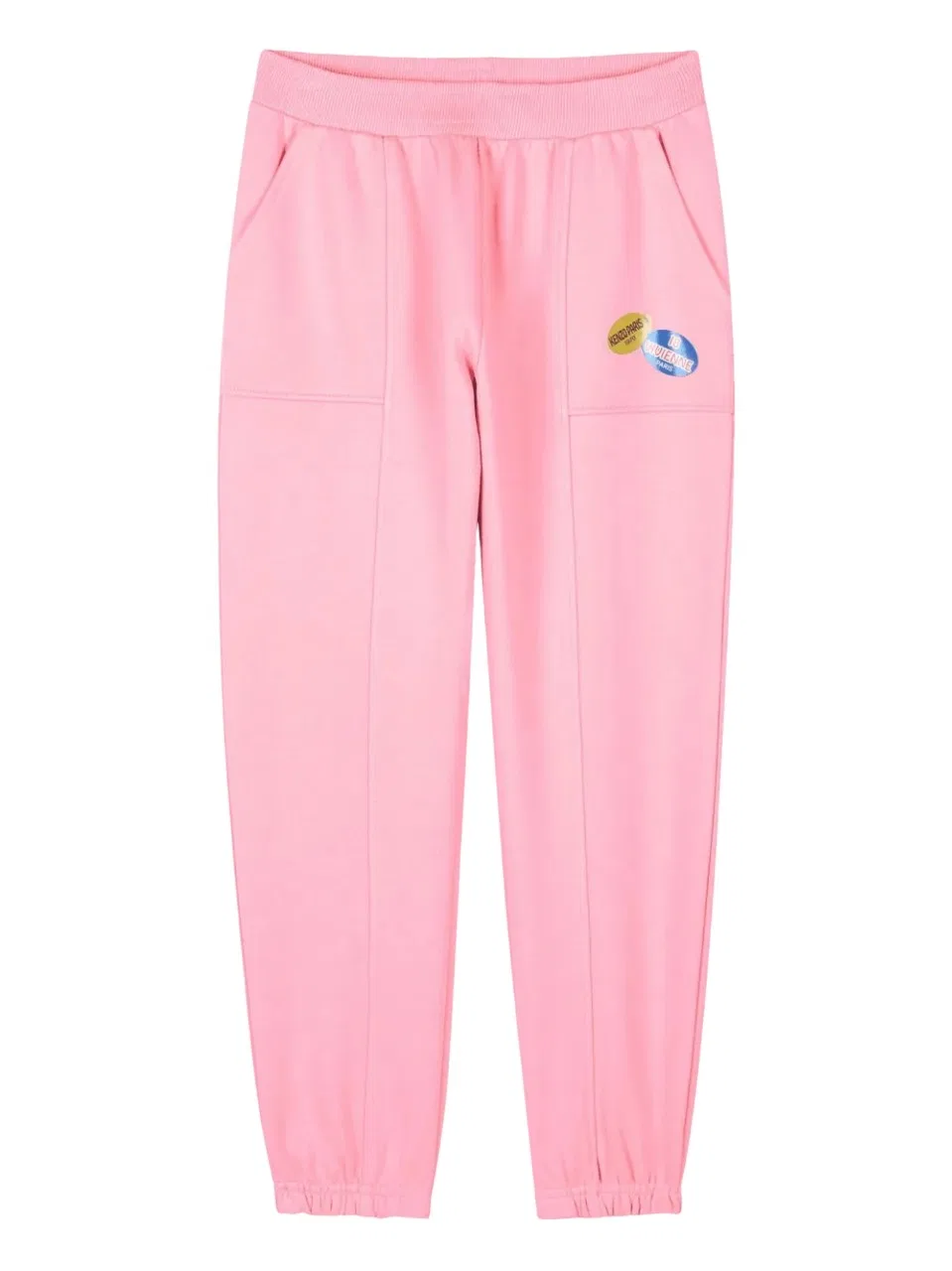 Детские спортивные брюки с логотипом, модель Girls Logo Print Cotton Joggers Kenzo, Pink