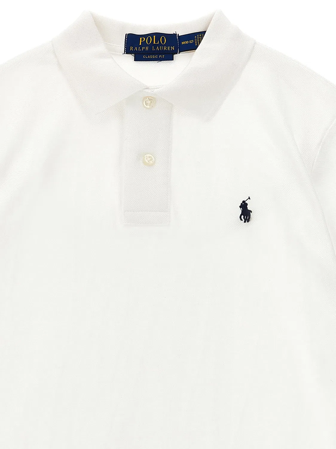 Поло с логотипом Polo Ralph Lauren, белый — фото 3