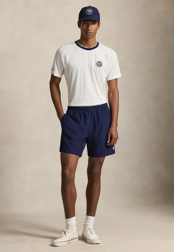 Футболка с принтом Wimbledon performance t-shirt, Polo Ralph Lauren, Ceramic White, белый — фото 2