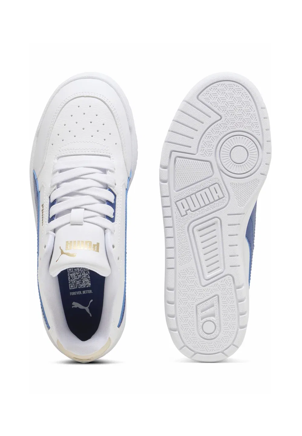 Кроссовки ragazzo in similpelle - кроссовки Puma, White-Clyde Royal- Gold — фото 3