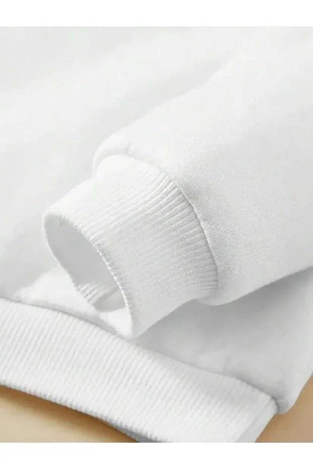 Детские свитшот для мальчиков с принтом Six Seven Printed Hooded Svart Wear, White — фото 4