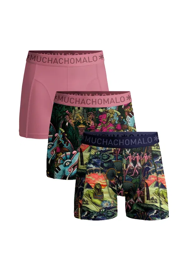 Комплект из 3 боксеров с принтом Animals Muchachomalo, print pink, розовый