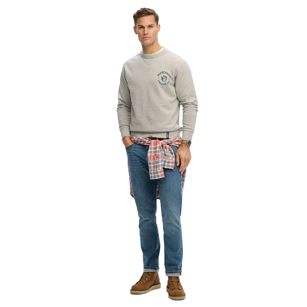 Мужской свитшот с принтом Merchant Superdry, Grey — фото 4