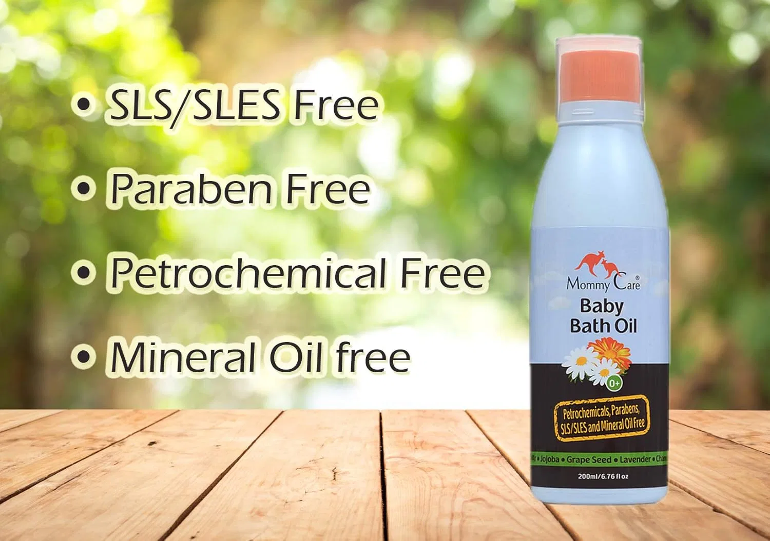 Детское масло для ванны Mommy Care Organic Baby Bath Oil, 200 мл — фото 3