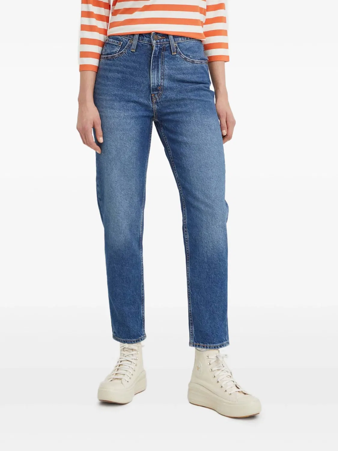 Джинсы в стиле 80-х Mom с пятью карманами Levi's, синий