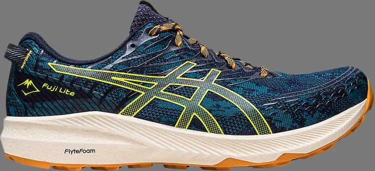 

Кроссовки fuji lite 3 'ink teal golden yellow' Asics, синий, Синий;черный, Кроссовки fuji lite 3 'ink teal golden yellow' Asics, синий