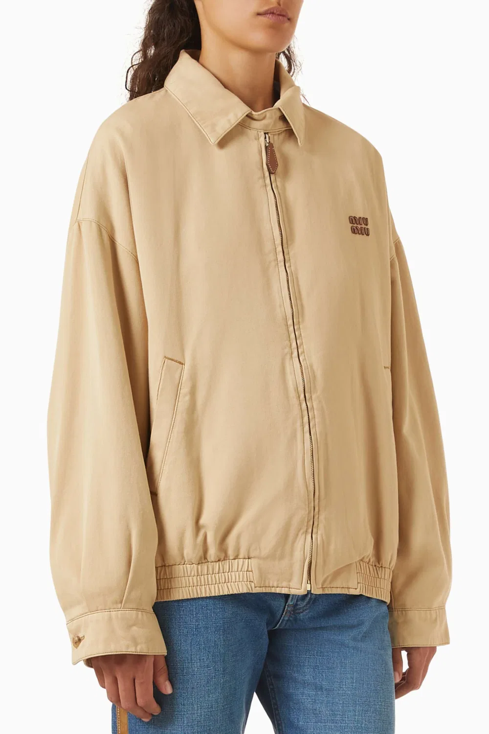 Куртка-блузон джинсовая Logo Blouson Jacket Miu Miu
