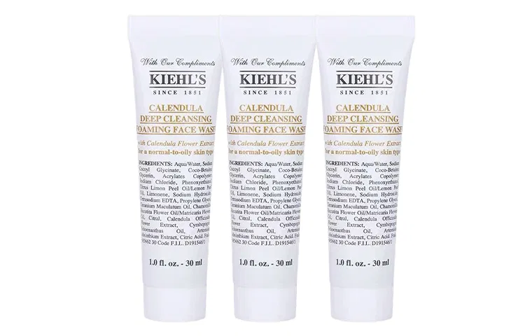 Набор миниатюр очищающего геля Kiehl's Marigold Cleanser, 30 мл*5, Kiehl's — фото 2