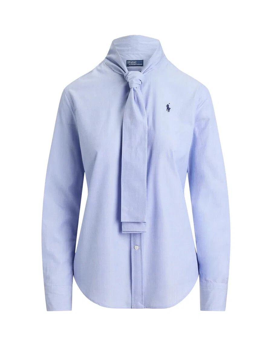 Блузка Polo Ralph Lauren светло-голубого цвета