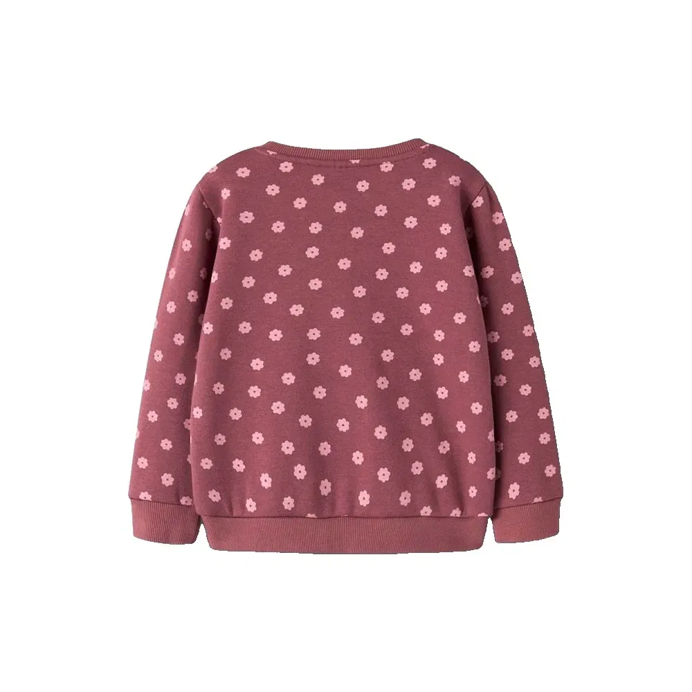 Детский свитшот из флиса для девочек Name it, Pink — фото 2