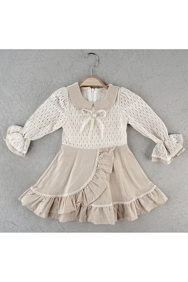 Детское платье для девочек хлопковое Etç Baby, Beige