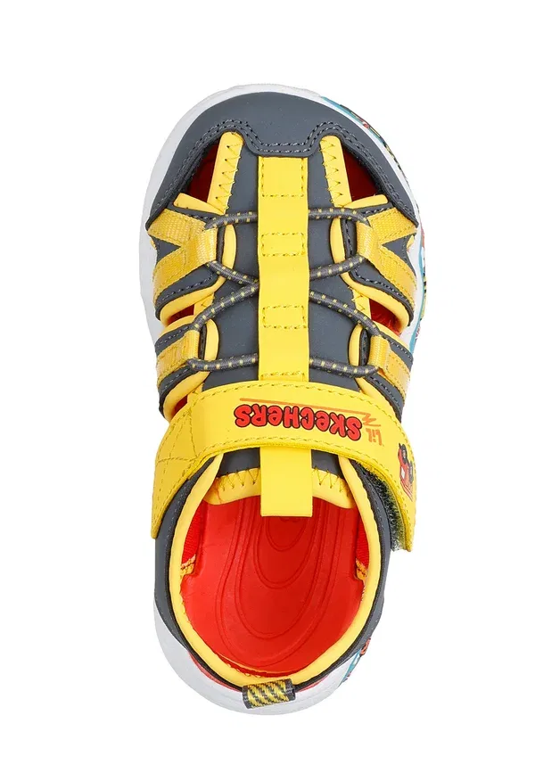 Сандалии с липучкой Play scene splash ccyl var - walking sandals Skechers, Light Yellow, светло-желтый — фото 3