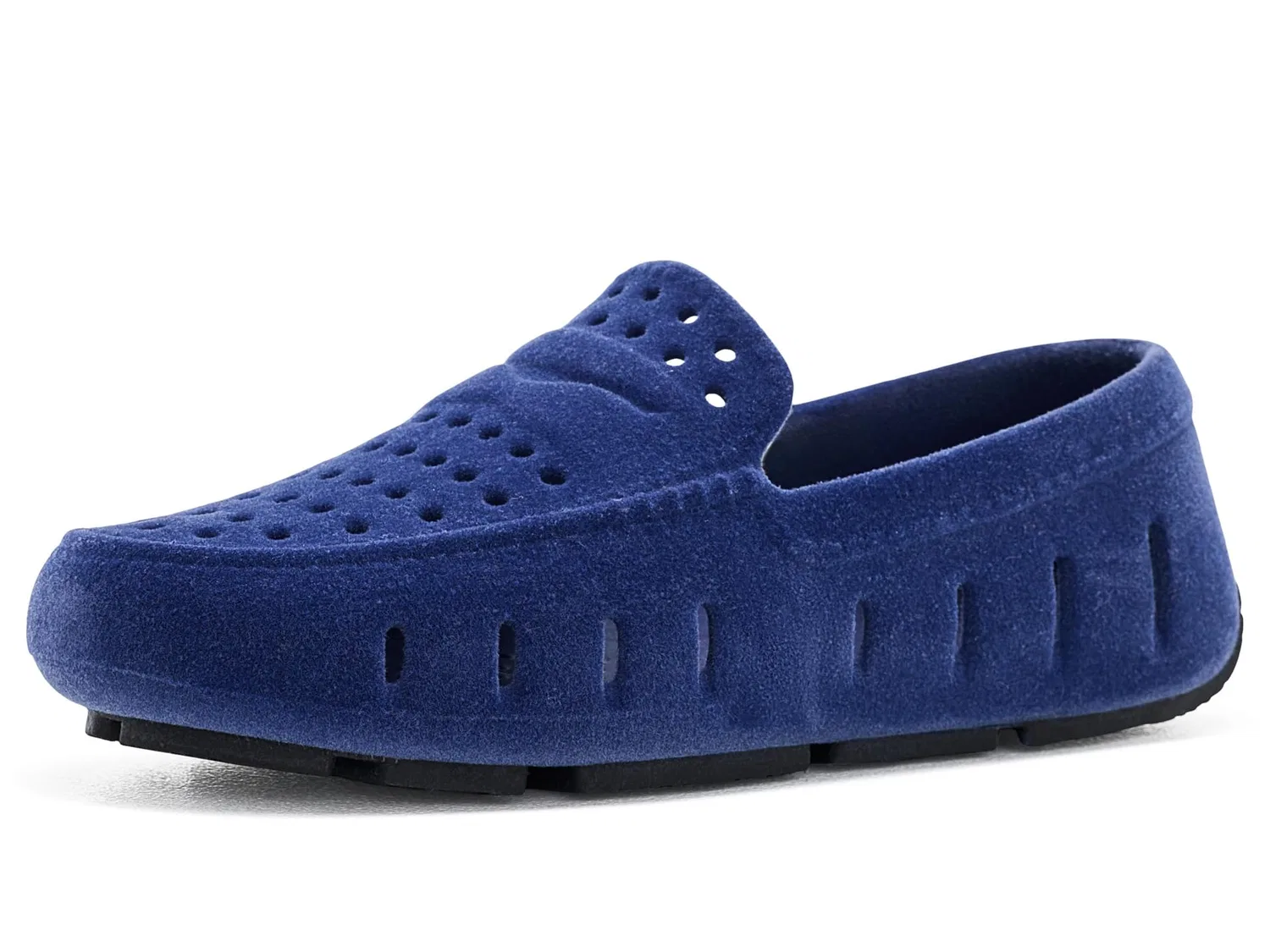 Лоферы Prodigy Faux Suede (для больших детей) Floafers Kids, Deep Navy Suede/Black — фото 2