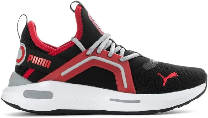 Детские кроссовки для мальчиков Softride Enzo PUMA, Puma Black-Cool Mid Gray-Strong Red