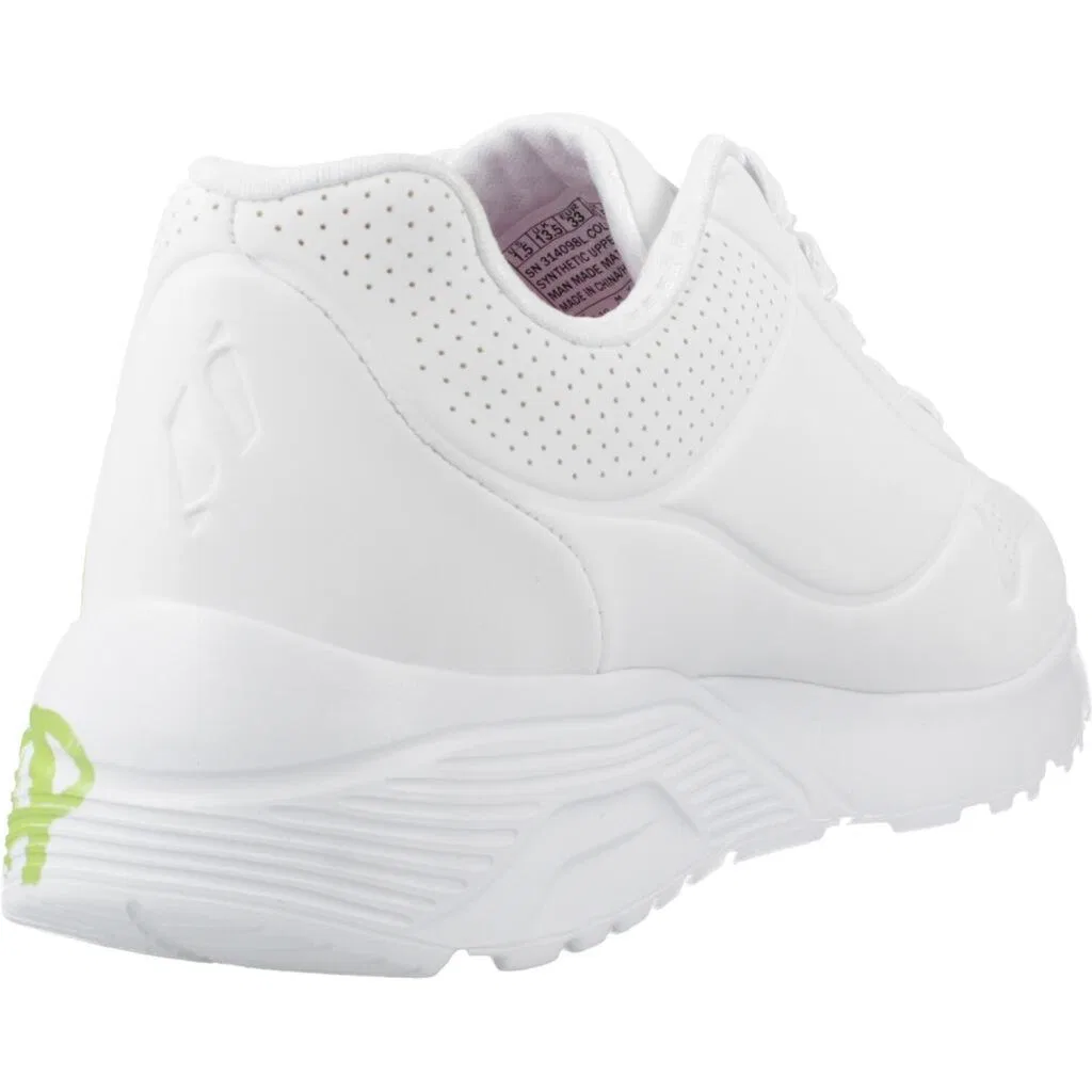 Детские кроссовки для девочек с принтом Uno Lite Metallic Joy Skechers, Bunt — фото 3