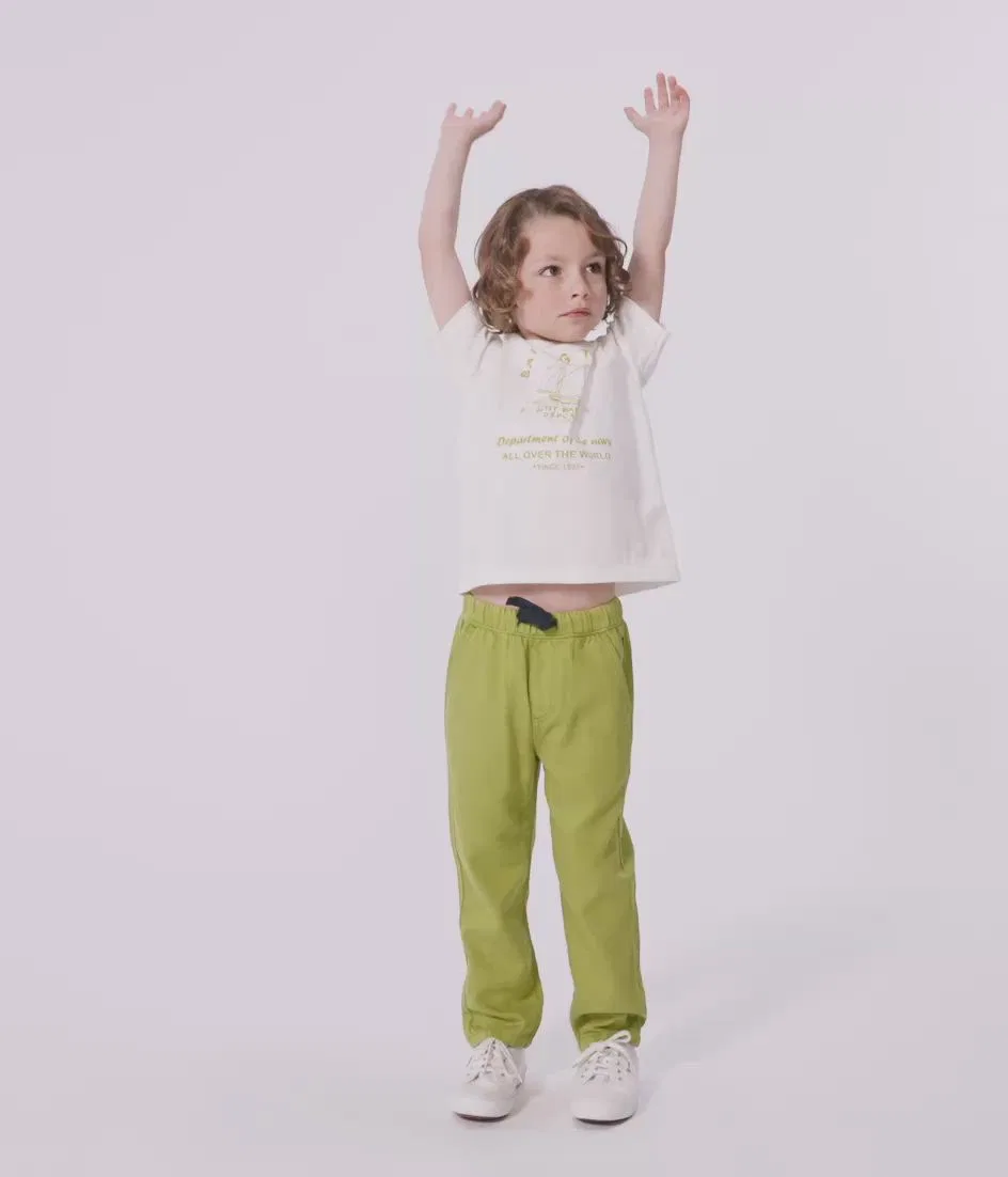 Детские брюки из саржа Green PETIT BATEAU, Green — фото 2