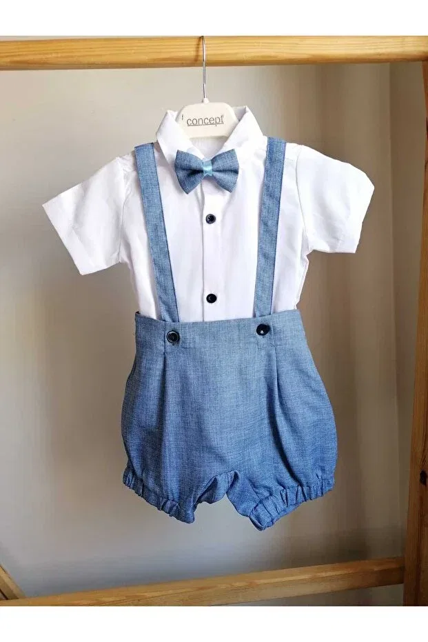 Детский комбинезон для мальчиков хлопковый Bebeksen, Blue