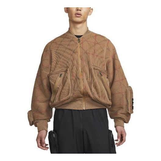 

Куртка men's x crossover ma-1 knit jacket brown Nike, коричневый
