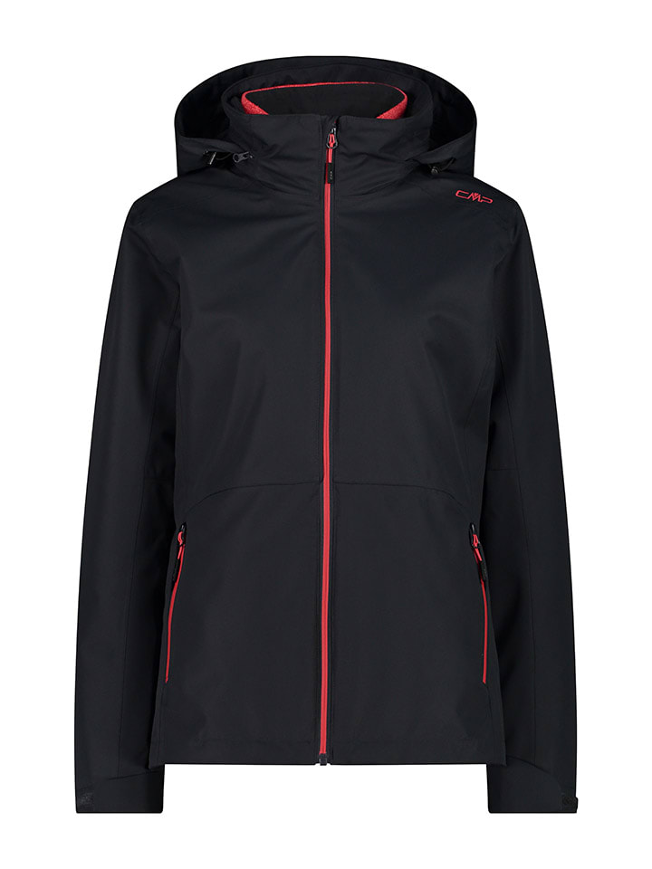 

Функциональная куртка 3-в-1 черного/красного цвета CMP