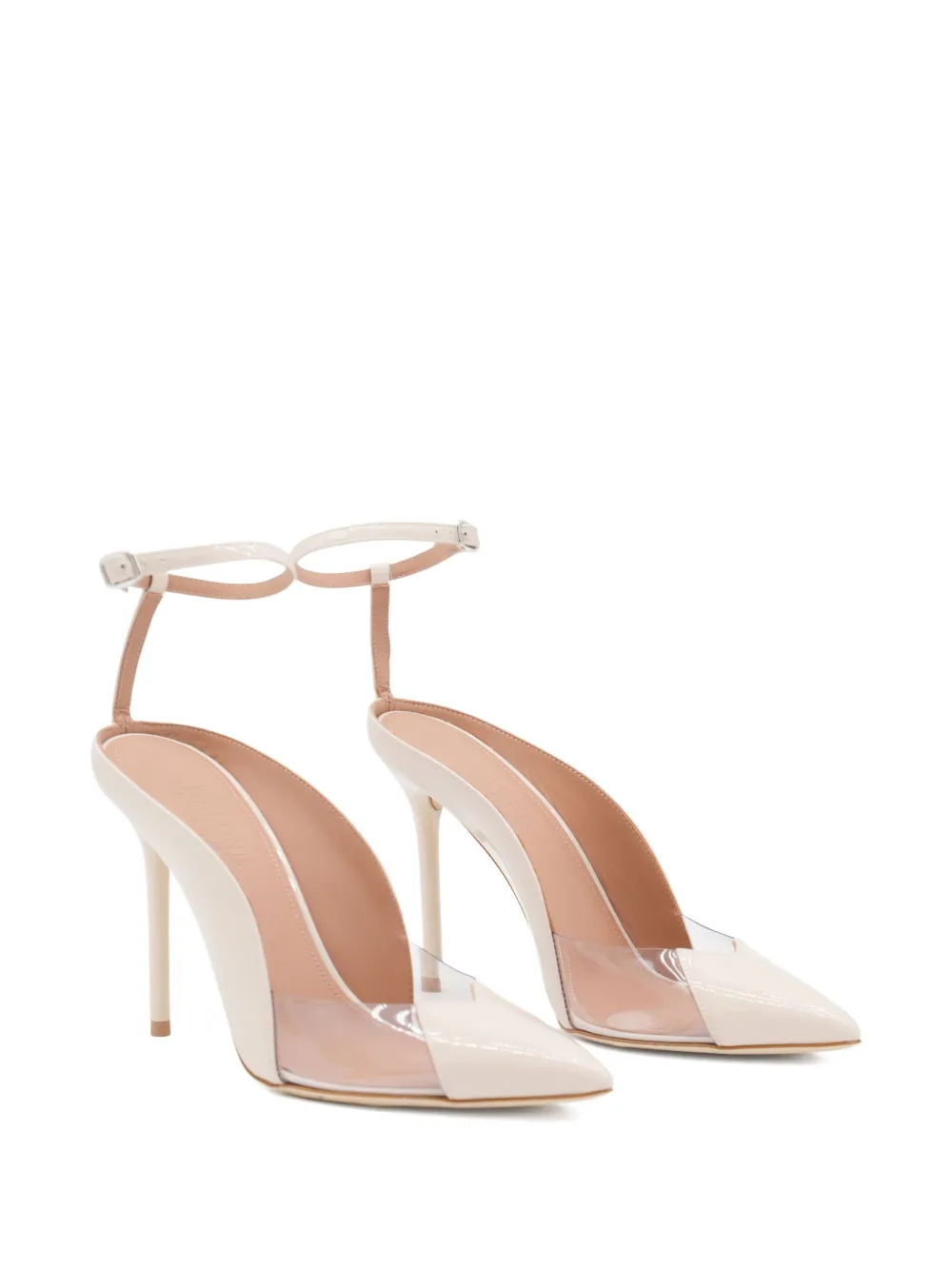 Туфли Malia 100 с ремешком на щиколотке Malone Souliers, нейтральный — фото 2