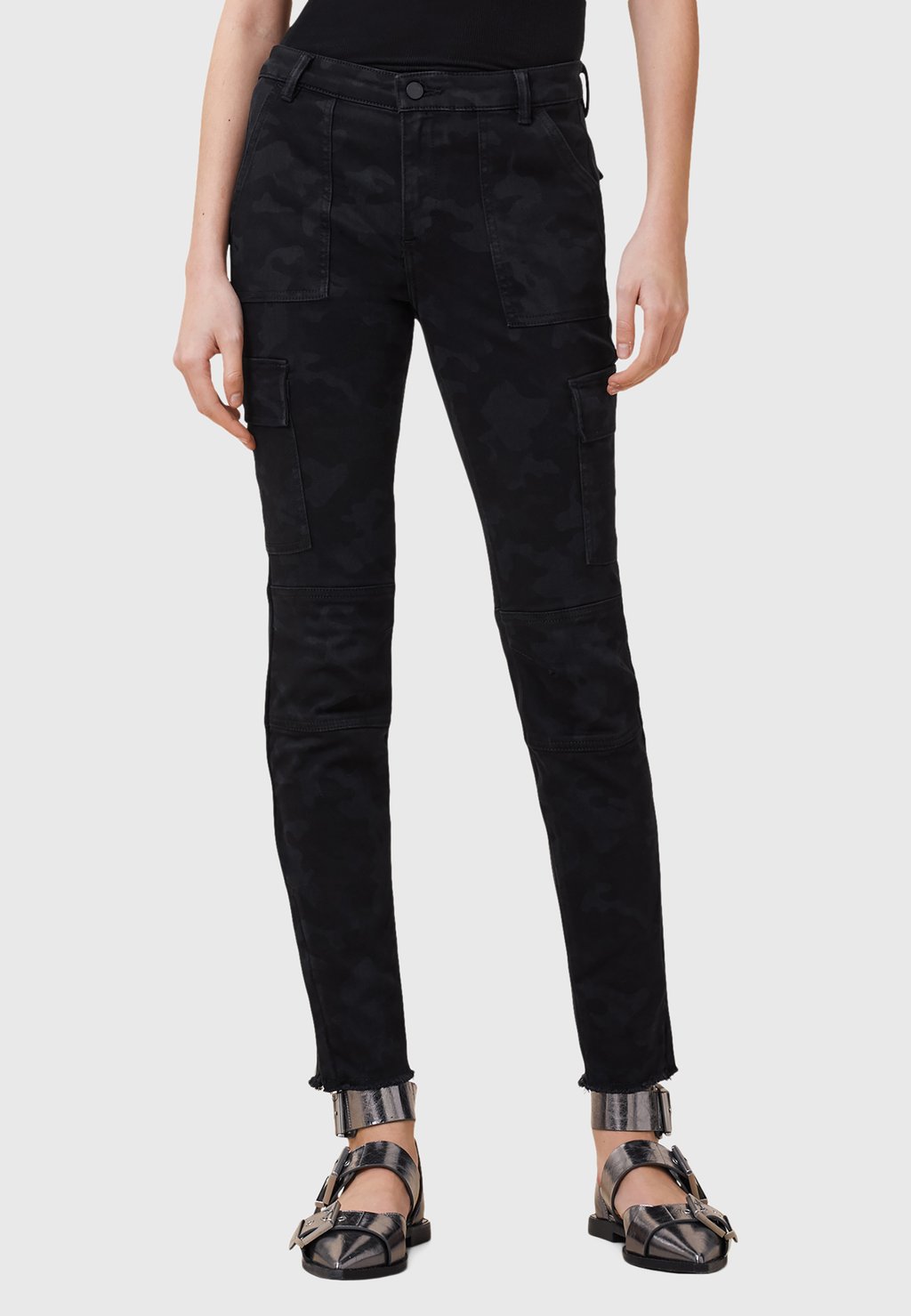 

Джинсы облегающего кроя DURAN AllSaints, черный