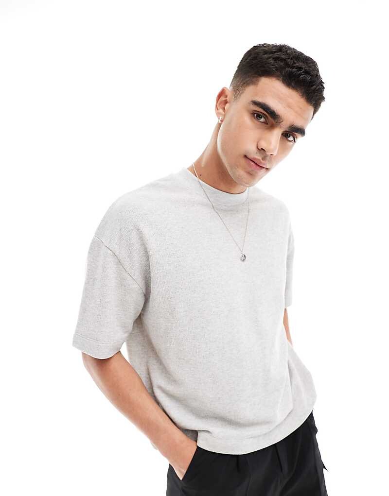 

ASOS DESIGN – Серая футболка свободного кроя свободного кроя