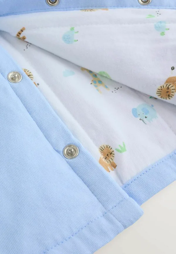 Короткое пальто с капюшоном стандартного кроя Next, Blue Jersey — фото 3