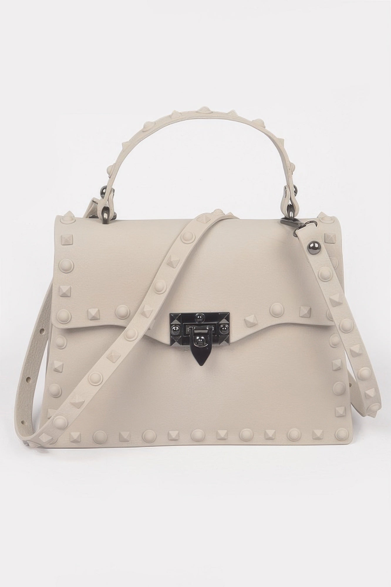 

Монохромный клатч с шипами FASHNZFAB, серый